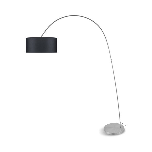 Šedá volně stojící lampa s tmavě šedým stínidlem Citylights Bolivia