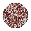 Червено-сив кръгъл килим подходящ за пране ø 100 cm Ignite – Mila Home