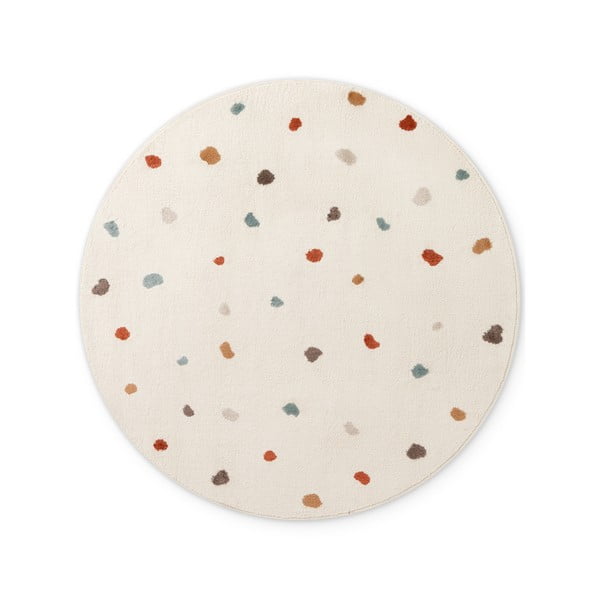 Кремав детски килим ø160 cm Funny Dots – Hanse Home