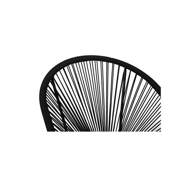 Черен градински фотьойл от изкуствен ратан Нов Avocado - Bonami Selection-image-4