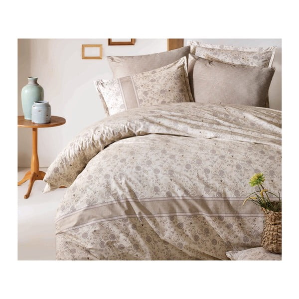 Комплект памучно спално бельо и чаршафи Kelsie, 160 x 220 cm - Unknown