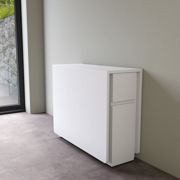 Бяла сгъваема многофункционална маса Kungla - Woodman-image-1