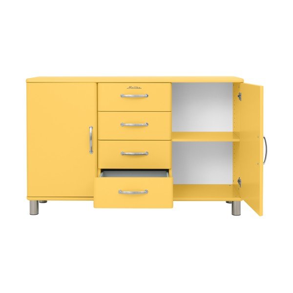 Жълт нисък скрин 146x92 cm Malibu - Tenzo-image-2