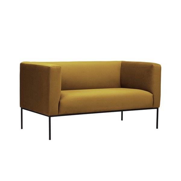 Диван от жълто кадифе Neptune, 145 cm - Windsor & Co Sofas-image-2