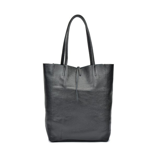 Černá dámská kožená kabelka Sofia Cardoni Shopper