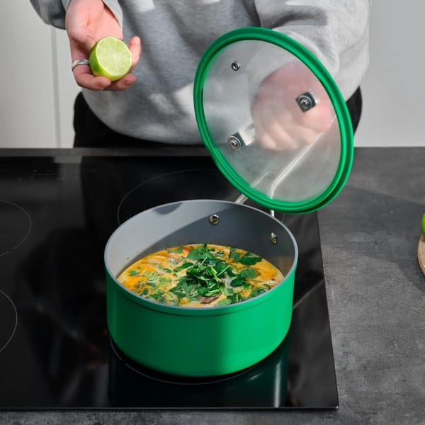 Гърне с капак/с керамично покритие подходящо за индукционен котлон 2,4 l Meda 3.0 – FABINI-image-2