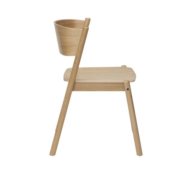 Дъбови столове за хранене Oblique - Hübsch-image-4