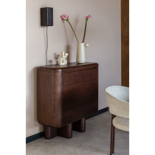 Скрин от декор от ясен в тъмно естествен цвят 100x98x40 cm Herman – Dutchbone-image-1