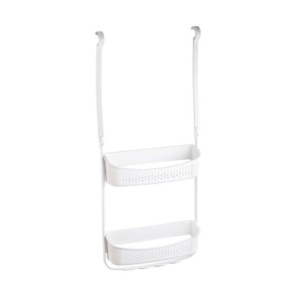 Висящ пластмасов рафт за баня в матово бял цвят Vesper – douceur d'intérieur-image-3