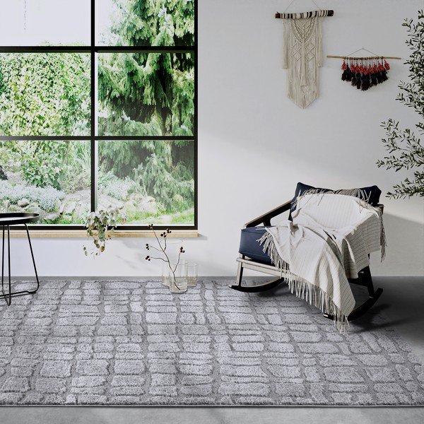 Сив килим 160x235 cm Artistique Light Grey – Elle Decoration-image-1