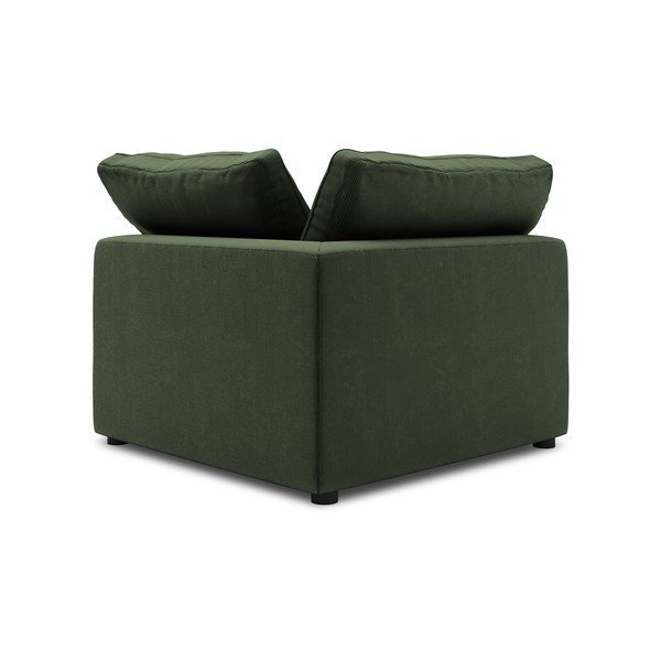 Тъмнозелена двустранна ъглова част от модулен диван от велур Galaxy - Windsor & Co Sofas-image-2