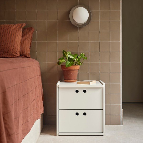 Кремаво нощно шкафче Wally – Teulat-image-1