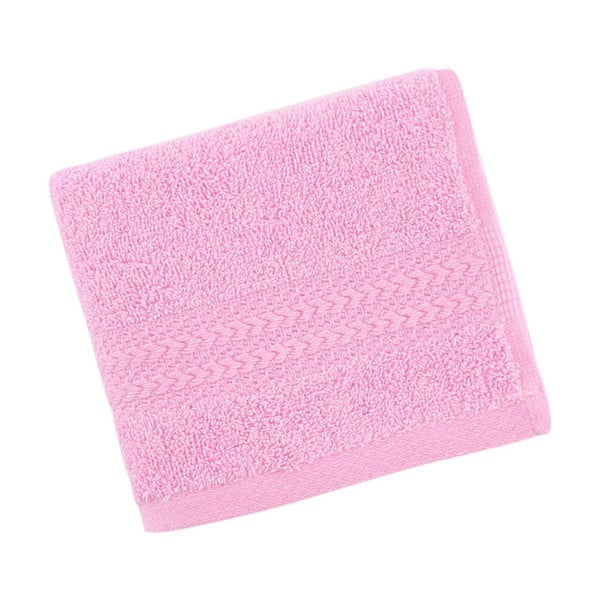 Розова хавлиена кърпа от чист памук , 30 x 50 cm - Foutastic-image-2