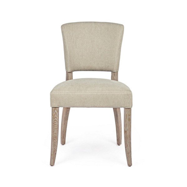 Бежов тапициран трапезен стол Maratriz – Bizzotto-image-2