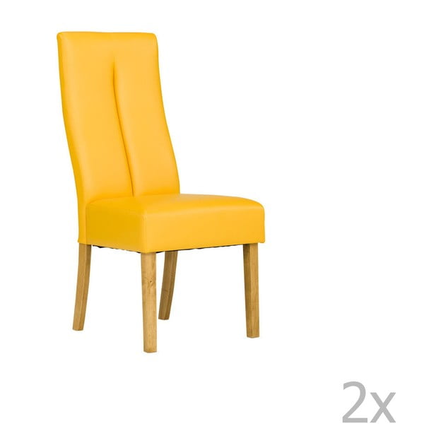 Sada 2 žlutých židlí SOB Tasmania