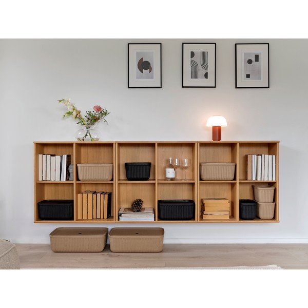 Черни кутии за съхранение в комплект 2 бр. с капаци 32x23x20,5 cm Pulp – Zone-image-3