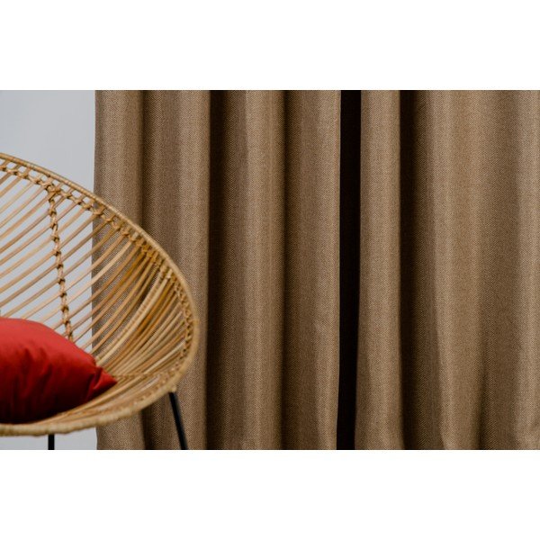 Кафява завеса 140x260 cm Avalon - Mendola Fabrics-image-3