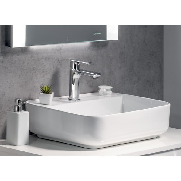 Стояща батерия за мивка в лъскаво-сребрист цвят Pax – Sapho-image-3