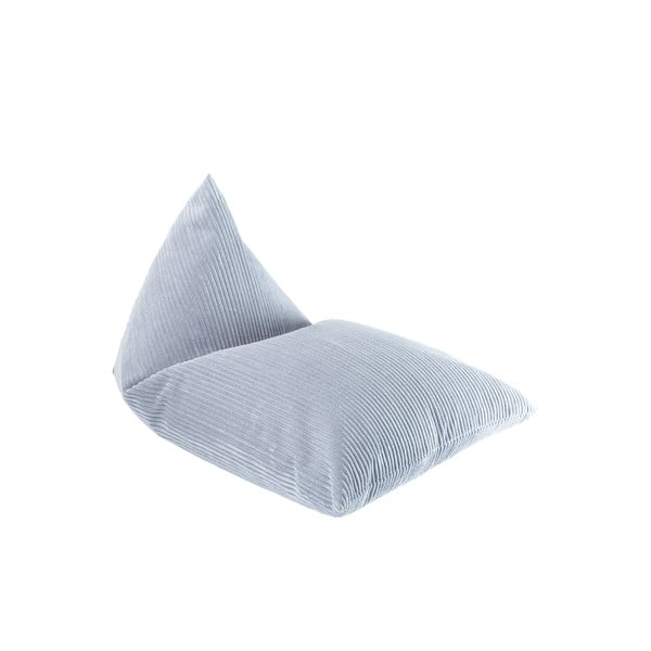 Син детски пуф от рипсено кадифе Big Lounger – Wigiwama