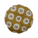 Декоративна кръгла възглавница, жълта охра, ø 45 cm Granny - BePureHome