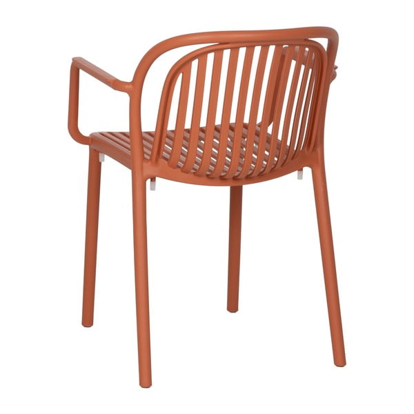 Теракотен пластмасов трапезен стол Alia – Ixia-image-3