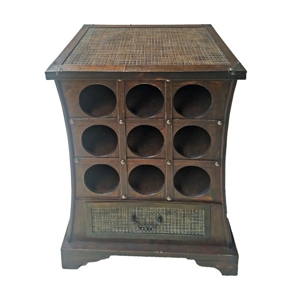 Кафяв шкаф за вино за 9 броя бутилки, 46x58 cm – Deco Pleasure-image-2