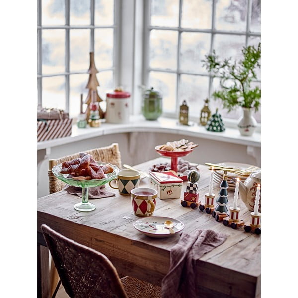 Кремави десертни глинени чинии в комплект от 2 бр. с коледни мотиви ø 16 cm Yule – Bloomingville-image-3