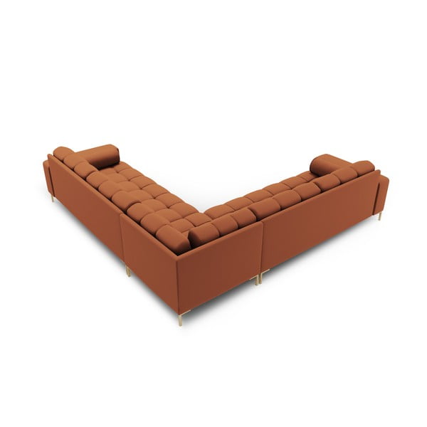 Ъглов диван в тухлен цвят (променлив) Bali – Cosmopolitan Design-image-4