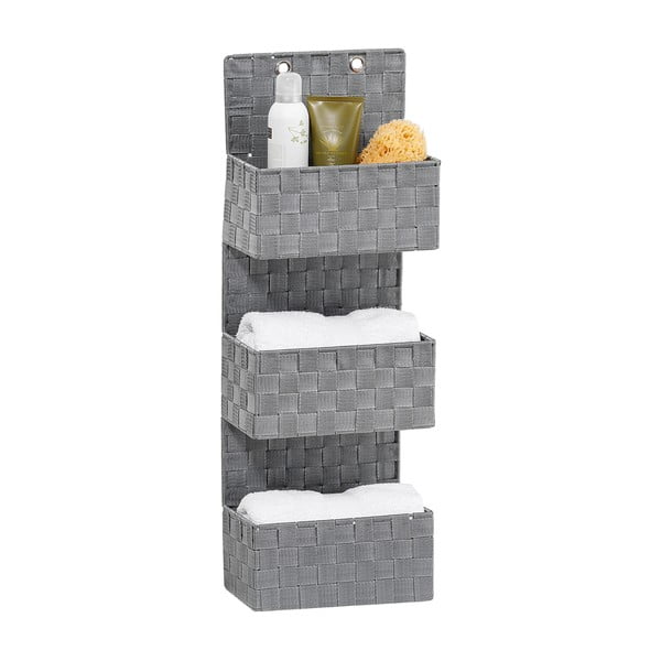 Сив троен органайзер за баня Adria - Wenko-image-3