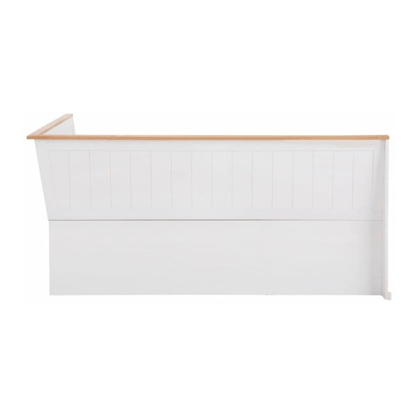 Бяла променлива ъглова пейка, изработена от масивна борова дървесина Silas - Støraa-image-1