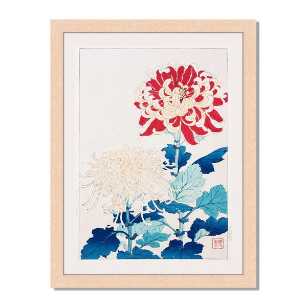 Obraz v rámu Liv Corday Asian Orienal Flower, 30 x 40 cm