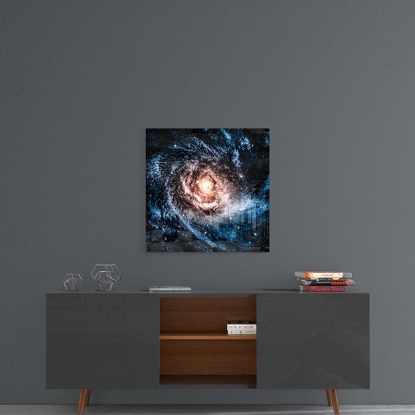 Картина върху стъкло Lagoon Infinity, 40 x 40 cm Space - Insigne-image-1