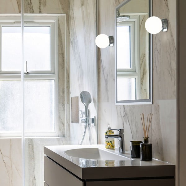 Таванна лампа в сребристо, ø 15 cm Sena - SULION-image-2