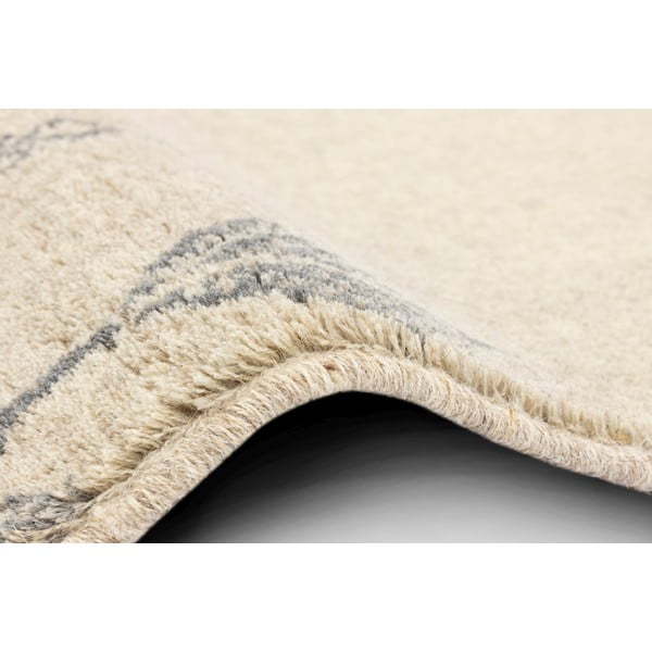 Бежов вълнен килим 133x180 cm Decori - Agnella-image-2