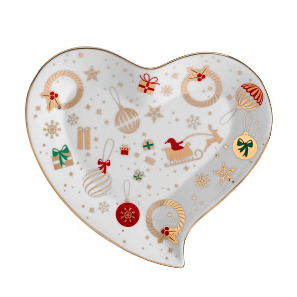 Порцеланова чиния за сервиране във формата на сърце, дължина 20 cm Alleluia - Brandani