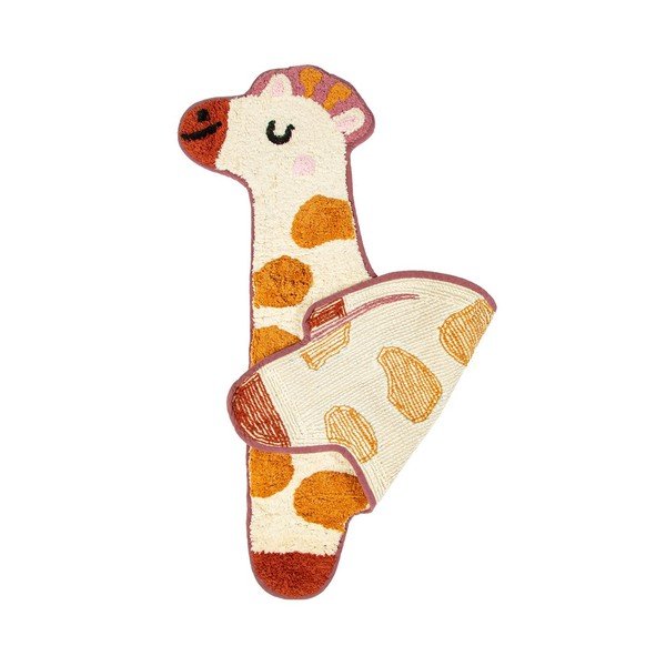 Детски памучен килим в оранжево и бежово , 57 x 80 cm Giraffe - Sass & Belle-image-2