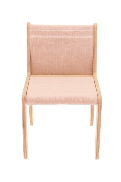 Детски стол в светлорозов и естествен цвят Vintage Nude – Lorena Canals-image-3