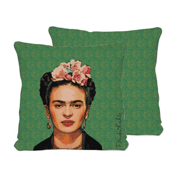 Зелена възглавница , 45 x 45 cm Frida - Madre Selva-image-2