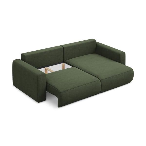 Разтегателен ъглов диван с място за съхранение в цвят каки (десен ъгъл) Kapua – Makamii-image-4