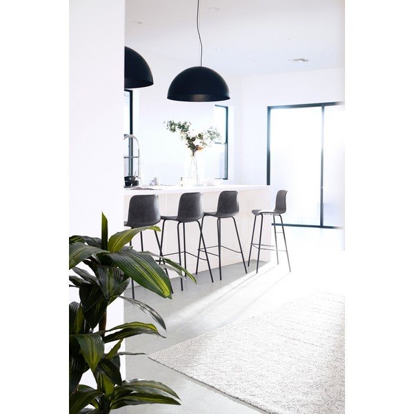 Тъмносив тапициран бар стол (височина на седалката 75 cm) Kyra – Bizzotto-image-1