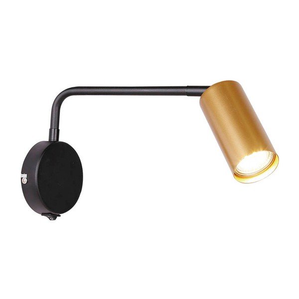 Метална стенна лампа в черно-златист цвят Tina - Candellux Lighting-image-3