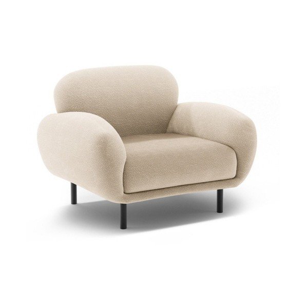 Бежово кресло от букле Poppy – Micadoni 