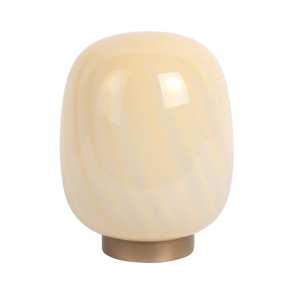 Светложълта настолна лампа със стъклен абажур (височина 20 cm) Summer Globe – Leitmotiv