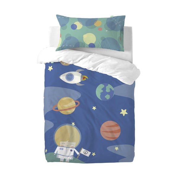 Детско спално бельо от чист памук , 115 x 145 cm Astronaut - Happynois