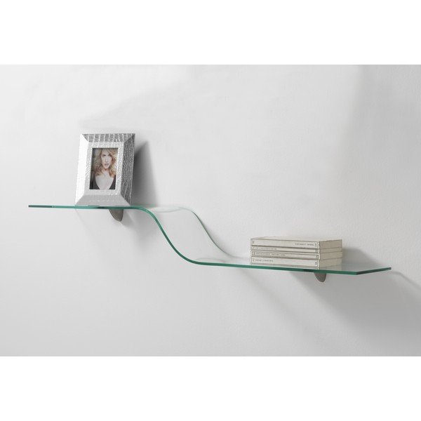 Стъклен стенен рафт Wave Mensola - Tomasucci-image-1