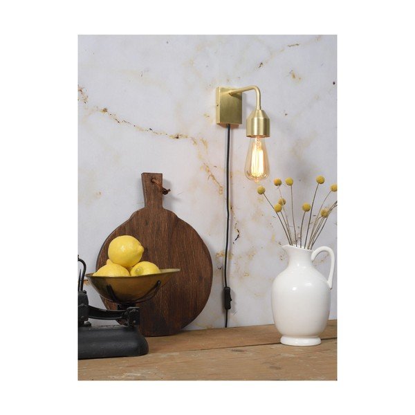 Стенна лампа в златист цвят, височина 17 cm Madrid - it's about RoMi-image-3