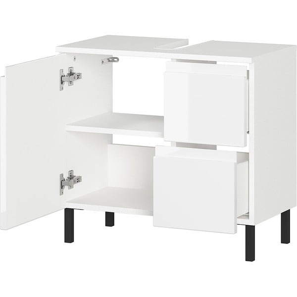 Бял шкаф под умивалника 60x56 cm Salinas - Germania-image-3