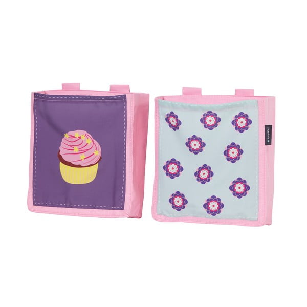 Комплект от 2 чанти за окачване за детско легло Cup Cake Girl - Manis-h