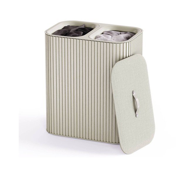 Бежов бамбуков кош за пране 2x45 l Tota Luxe – Joseph Joseph