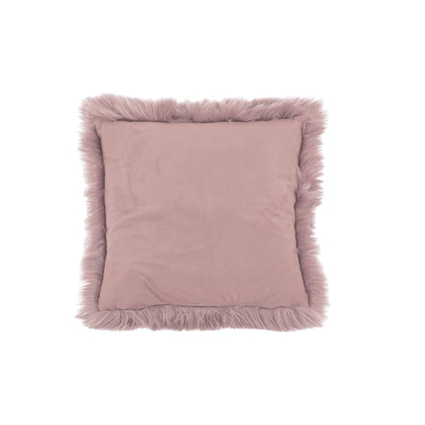 Розова възглавница от овча кожа, 45 x 45 cm - Tiseco Home Studio-image-2